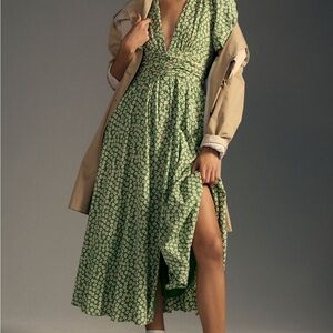 Anthropologie Catalina Button Front Dress